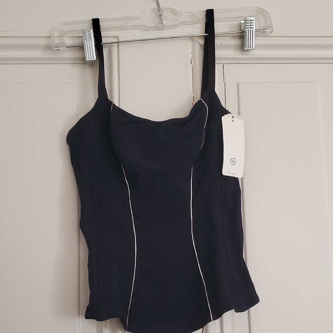 Nwt On Gossamer Black Spaghetti Strap Top